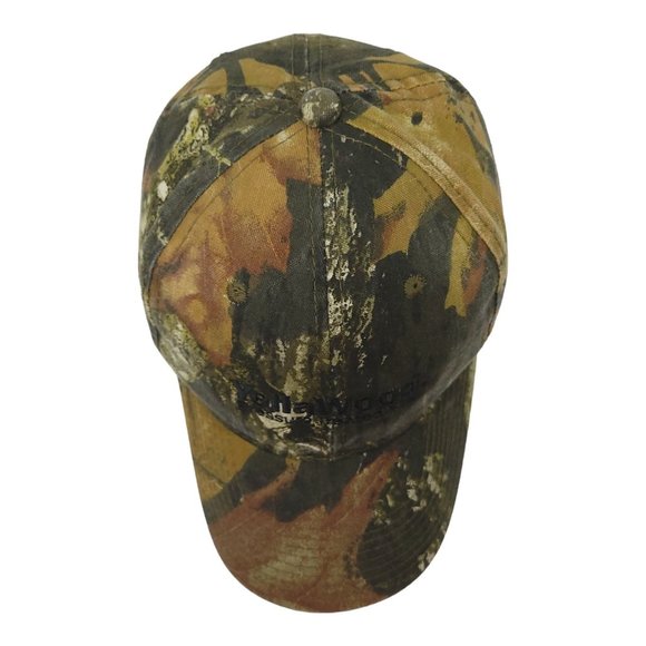 Yellawood Mossy Oak Camo Strapback Cap Trucker Baseball Hunter Hat Camouflage - Picture 6 of 12